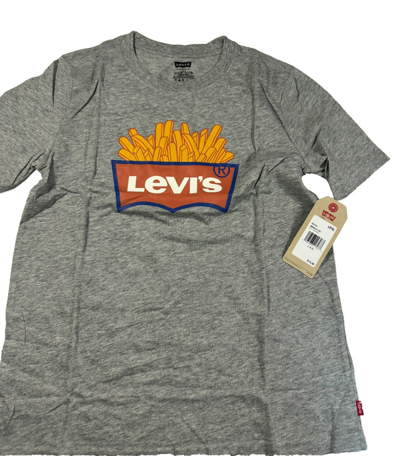 Levi's Other - Levi's Boys' Short Sleeve French Fry Logo Graphic T-Shirt Gray Size L NWT